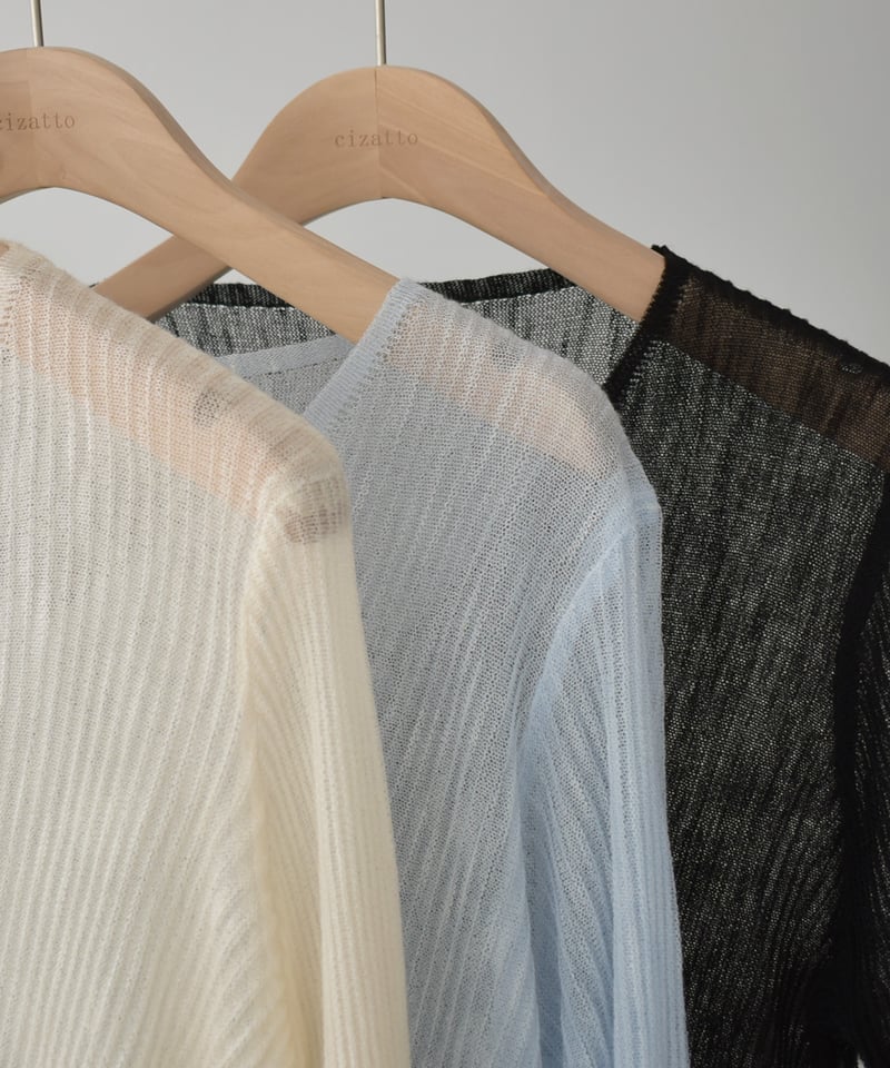 ànuke Sheer Rib Cardigan ànuke online store（アンヌーク） / Sheer Rib CardiganSheer