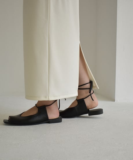 Square Toe Laceup Sandal s1912-35