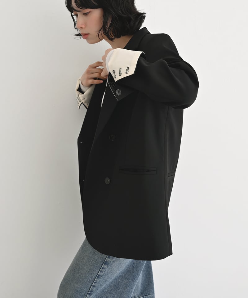 Loose Double Breasted Jacket t1911-254 | cizatto