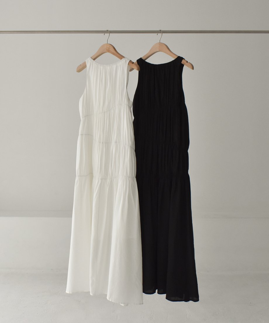 Gather Nosleeve Long op-Onepiece 0202009537 | c Gather Nosleeve Long op-Onepiece 0202009537 | c