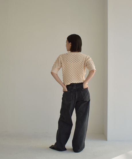 Short Sleeve Knit Tops t1911-216