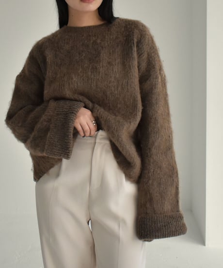 Shaggy Knit Tops t1911-168