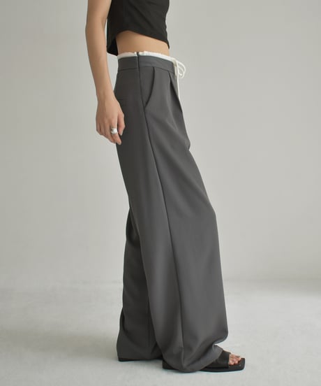 Double Waist Tuck Pants bo2000-162