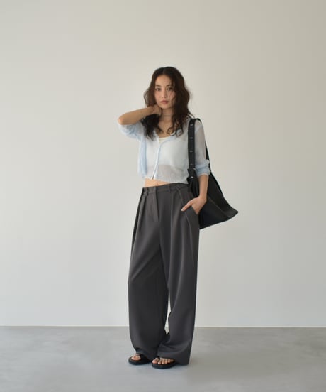 Sheer Rib Knit Cardigan t1911-386