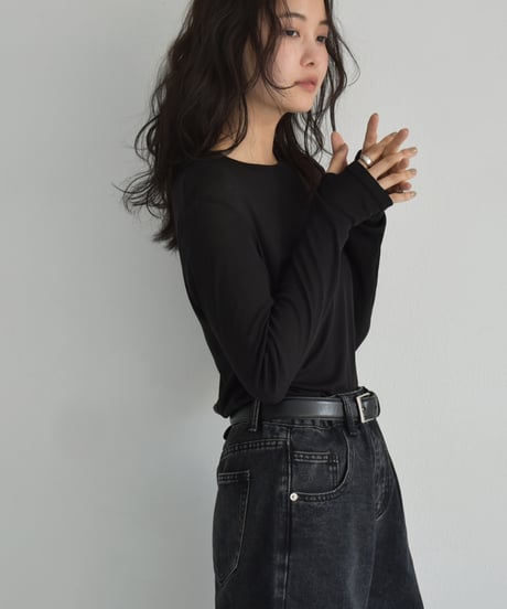 Finger Hole Sheer Tops t1911-343