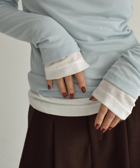 Long sleeve Sheer Tops t1911-444