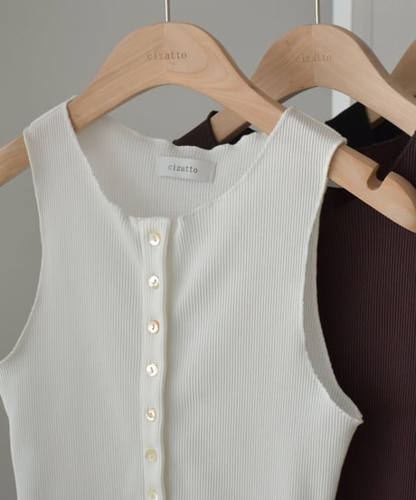 Rib Nosleeve Cardigan t1911-392