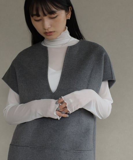 Sheer Turtleneck Tops t1911-138