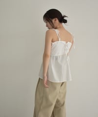 Back Laceup Ribbon Camisole t1911-276