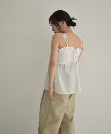 Back Laceup Ribbon Camisole t1911-276