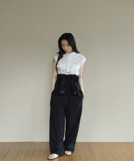 Bandcollar Nosleeve Shirt t1911-119