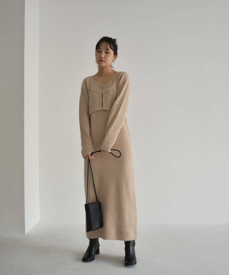 I Line Knit Onepiece op-0202009521 | cizatto