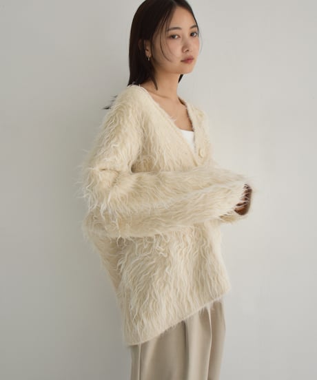 Hairy Shaggy Knit Cardigan t1911-314