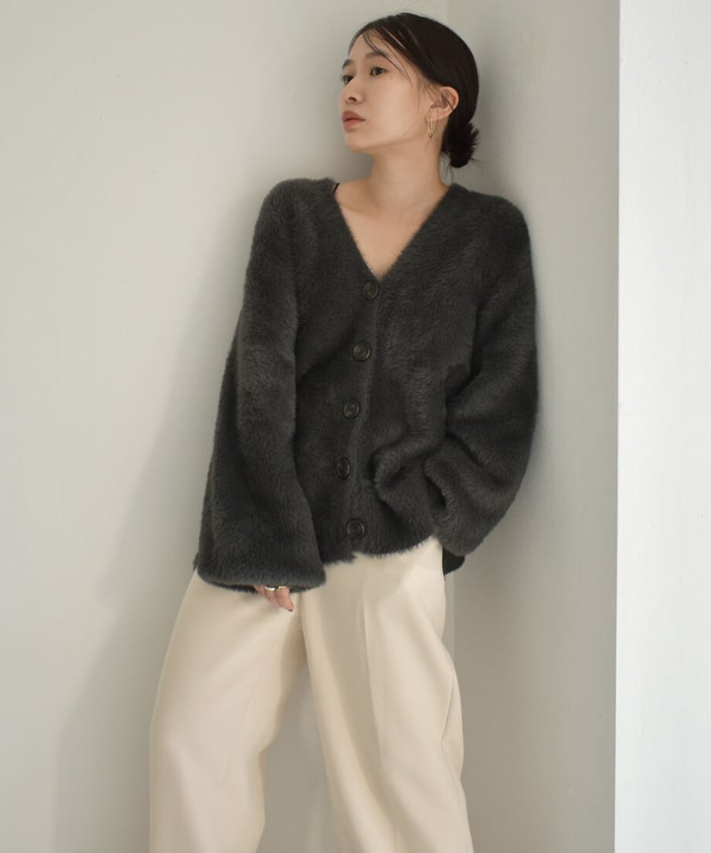 Shaggy Loose Cardigan | cizatto