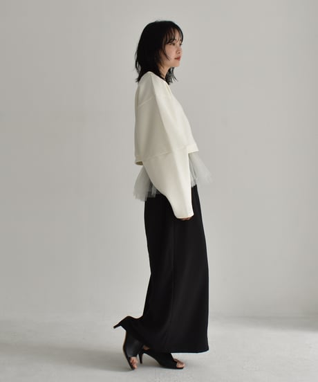 Tulle Hem Sweat Pullover t1911-255