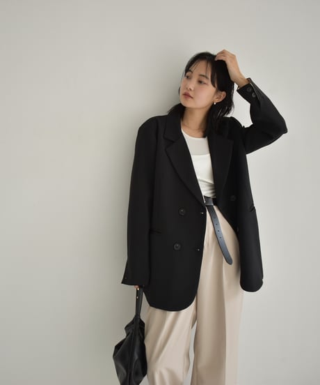 Loose Double Breasted Jacket t1911-254