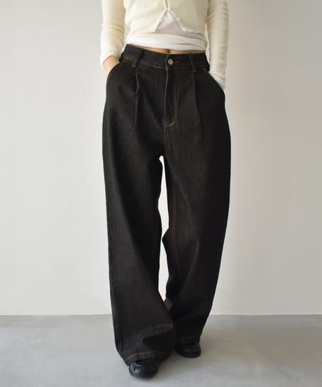 High Waist Tuck Wide Denim bo2000-180