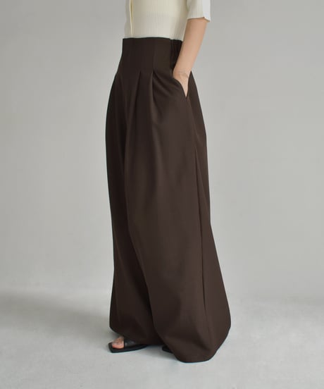 Highwaist 2Tuck Wide Pants bo2000-163