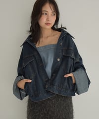 Wide Sleeve Denim Jacket t1911-309