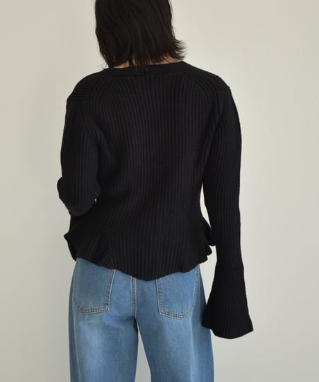 Peplum Knit Cardigan t1911-133