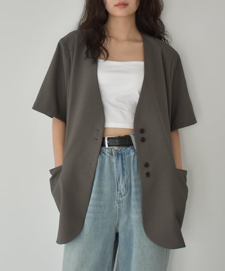 Nocollar Half Sleeve Jacket t1911-419