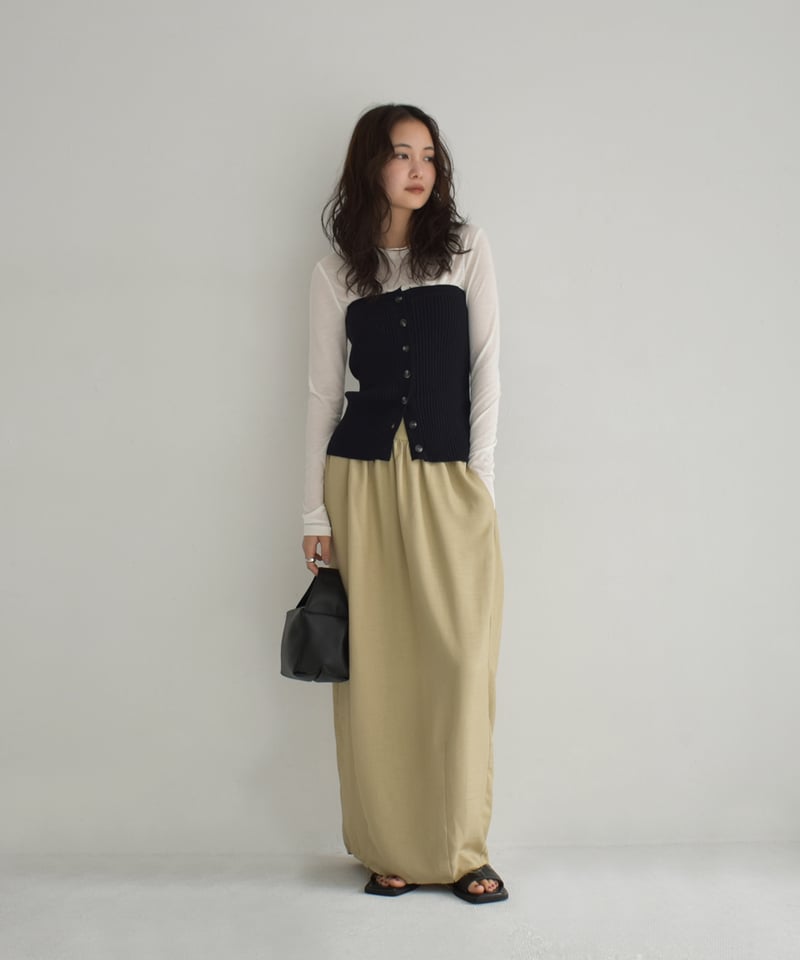 Drape Cocoon Skirt bo2000-145 | cizatto