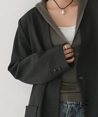 Vneck Hood Knit Tops t1911-503