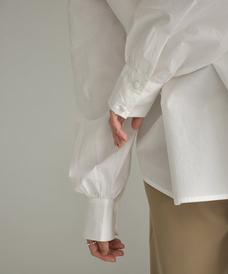 Tuck Stand Collar Blouse t1911-263