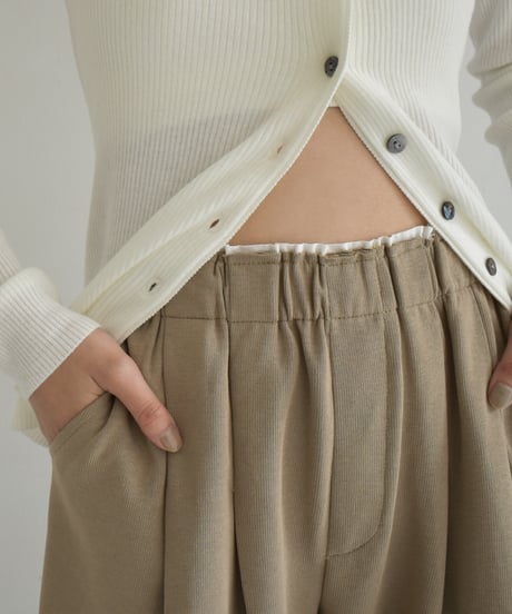 Double Waist Tuck Sweat Pants bo2000-146