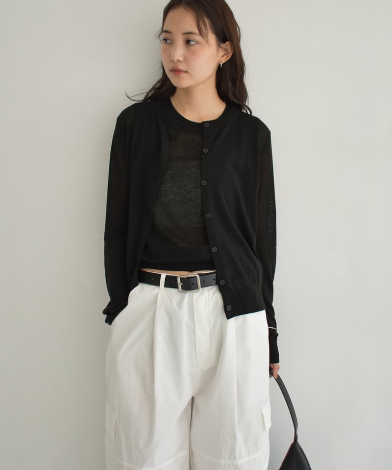 Ensemble Sheer Knit Tops t1911-381 | cizatto