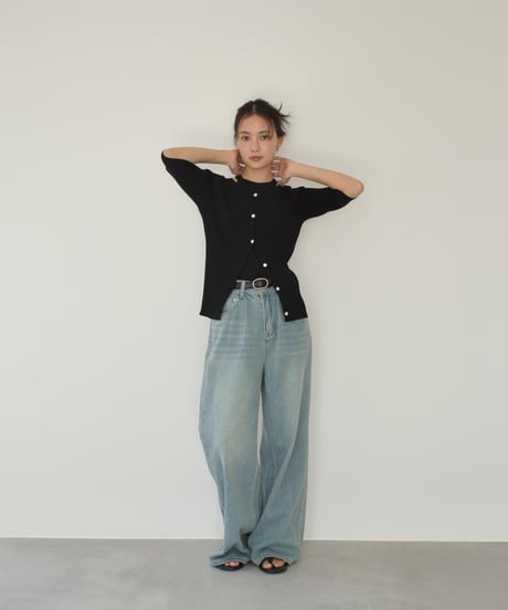 String Belt Denim Pants bo2000-157