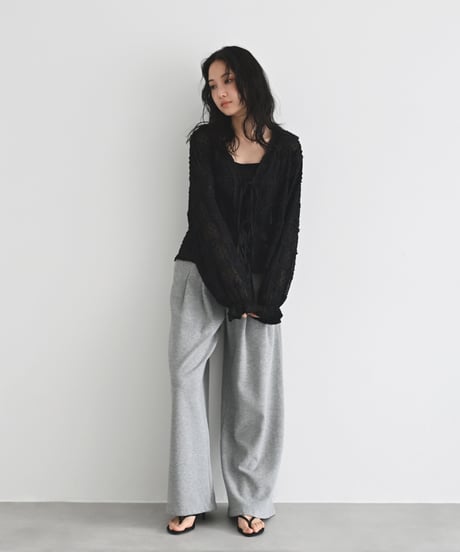 Dot Sheer Ribbon Cardigan t1911-520