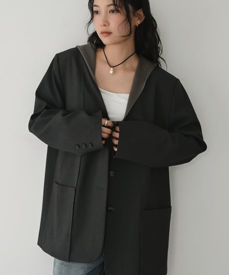 Vneck Hood Knit Tops t1911-503