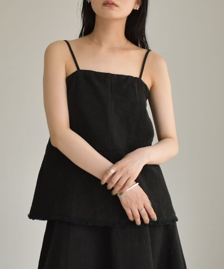 Cottonlinen Jacquard Camisole【セットアップ着用可能】 t1911-203