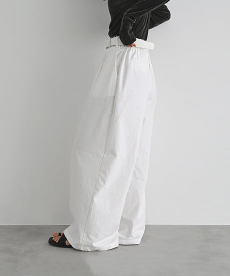 Cotton Tuck Wide Pants bo2000-188