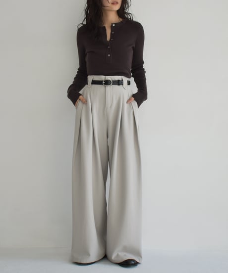 Double Tuck Highwaist Pants bo2000-140