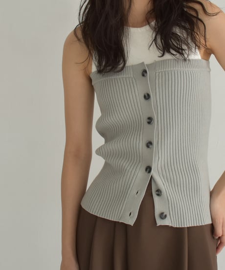 Rib Knit Baretop t1911-375