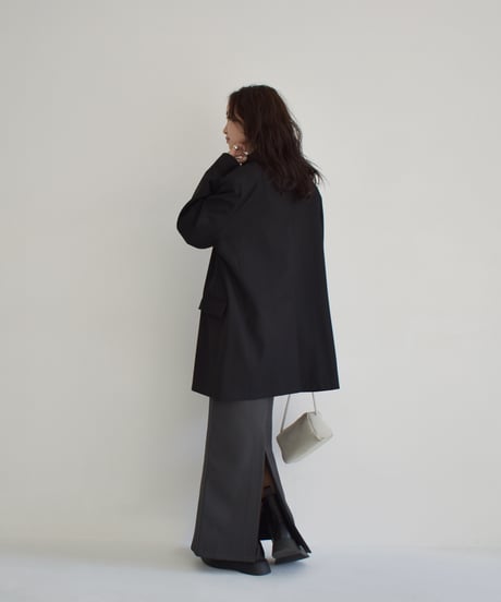 I Line Long Skirt (Gray) bo2000-141