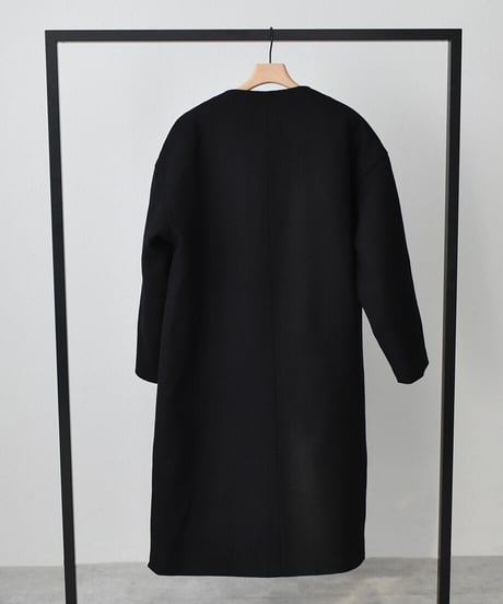 Boa Collar Wool Coat（Black）c1911-12