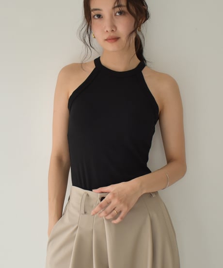 Pad In Halter Neck Tanktop t1911-398