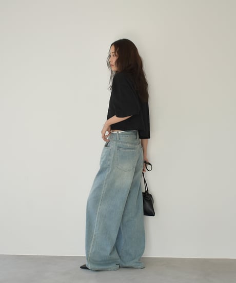 Short Wide Silhouette Tshirt t1911-388