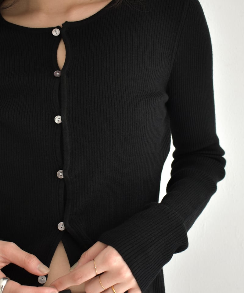 Compact Rib Knit Cardigan t1911-364 | cizatto