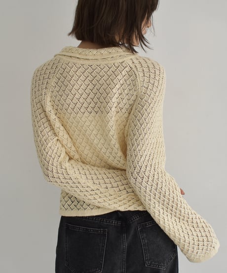 Crochet Knit Cardigan Tops t1911-439