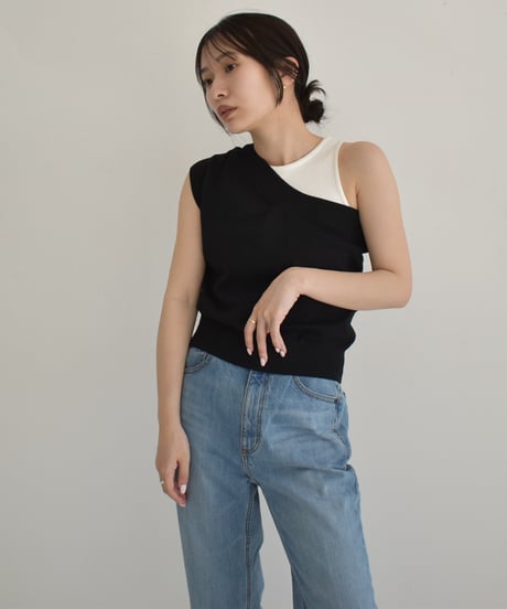 Oneshoulder Knit Tops t1911-274