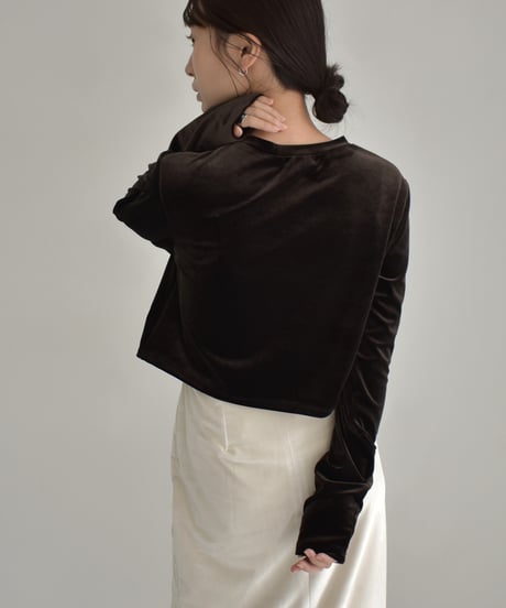 Velor Short Cardigan t1911-318