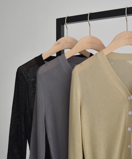 Compact Sheer Kint Cardigan t1911-523