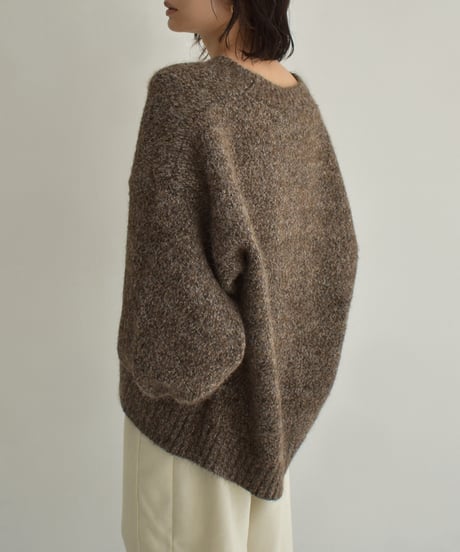 Mix Over Size Knit Cardigan t1911-486