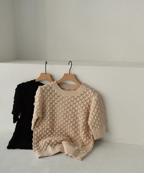 Short Sleeve Knit Tops t1911-216