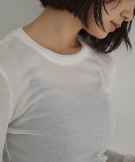 Long sleeve Sheer Tops t1911-444
