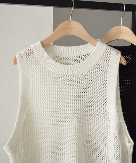 Mesh Knit Vest t1911-380